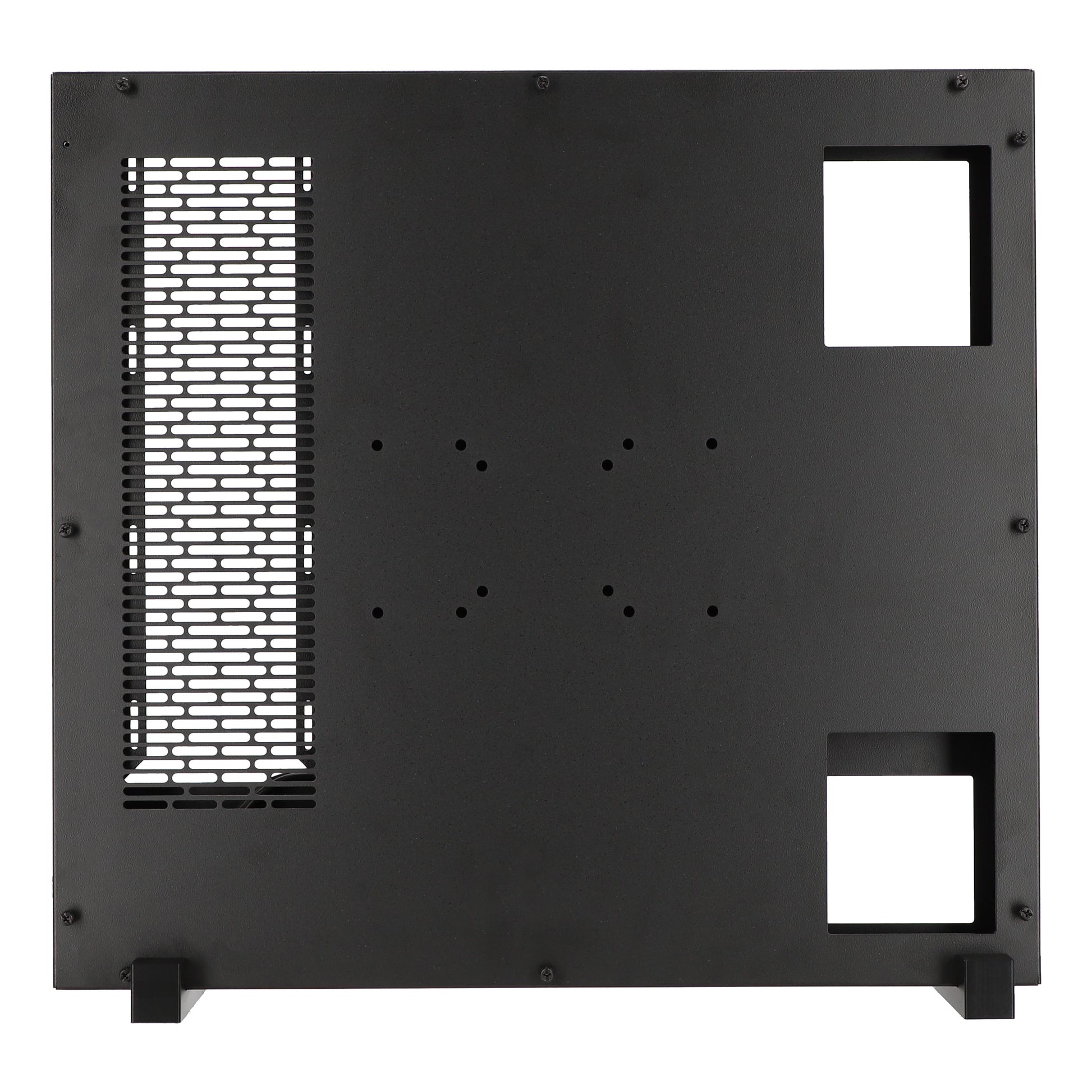 Easy to install wall mount PC case with screw holes on back