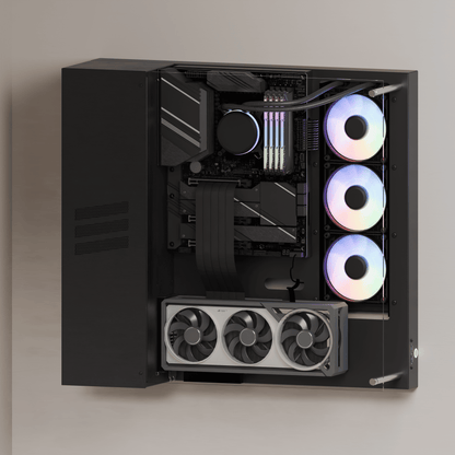 CON 87 - Full Tower Ultra Slim Wall Mount PC Case
